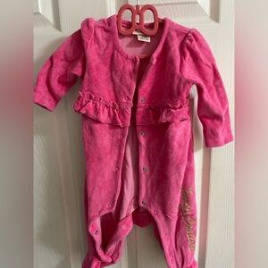 Juicy Couture Pink Ruffled Footie
